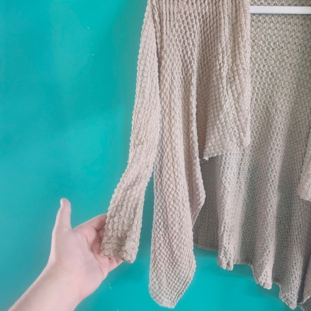 Bobeau XL Beige Cardigan Sweater Pre-owned/Unworn - Picture 3 of 8